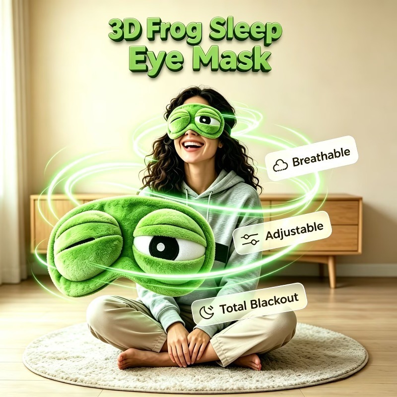 Funny 3D Frog Sleep Eye Mask S - Sleep Eye Mask 3D review and price