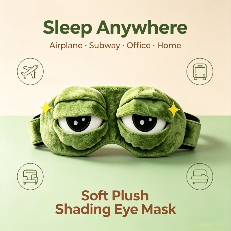 Funny 3D Frog Sleep Eye Mask S - Sleep Eye Mask 3D review and price
