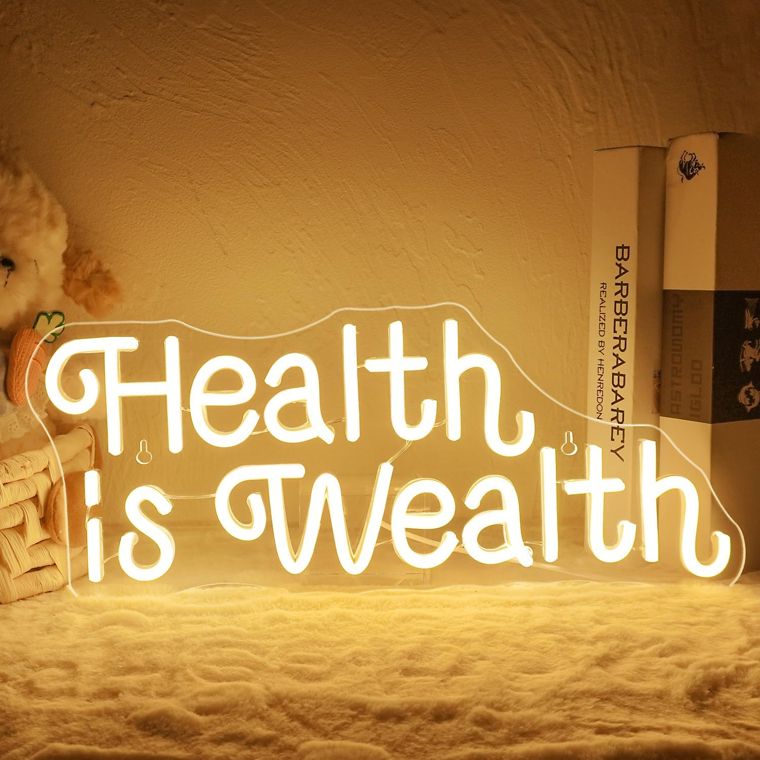 Health is Wealth Neon Sign USB - Health Wellness Yoga review and price