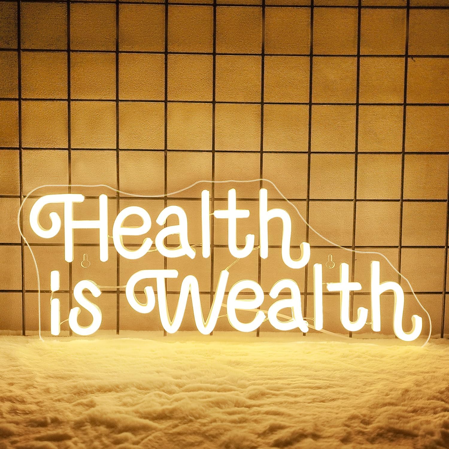 Health is Wealth Neon Sign USB - Health Wellness Yoga review and price