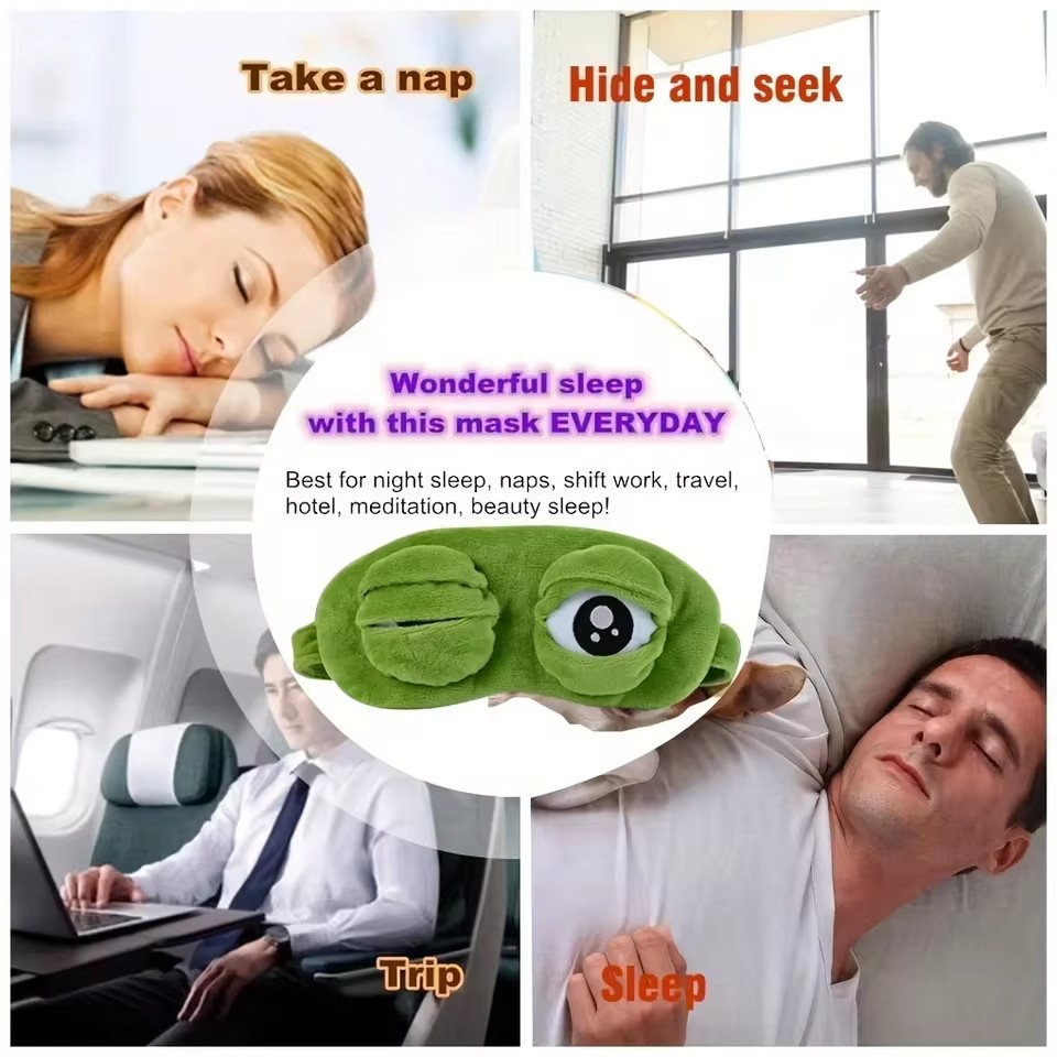 3D Frog Sleep Eye Mask for Men - Sleep Eye Mask 3D review and price